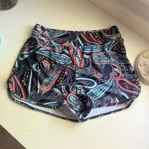 Paisley Leaf Swim Shorts